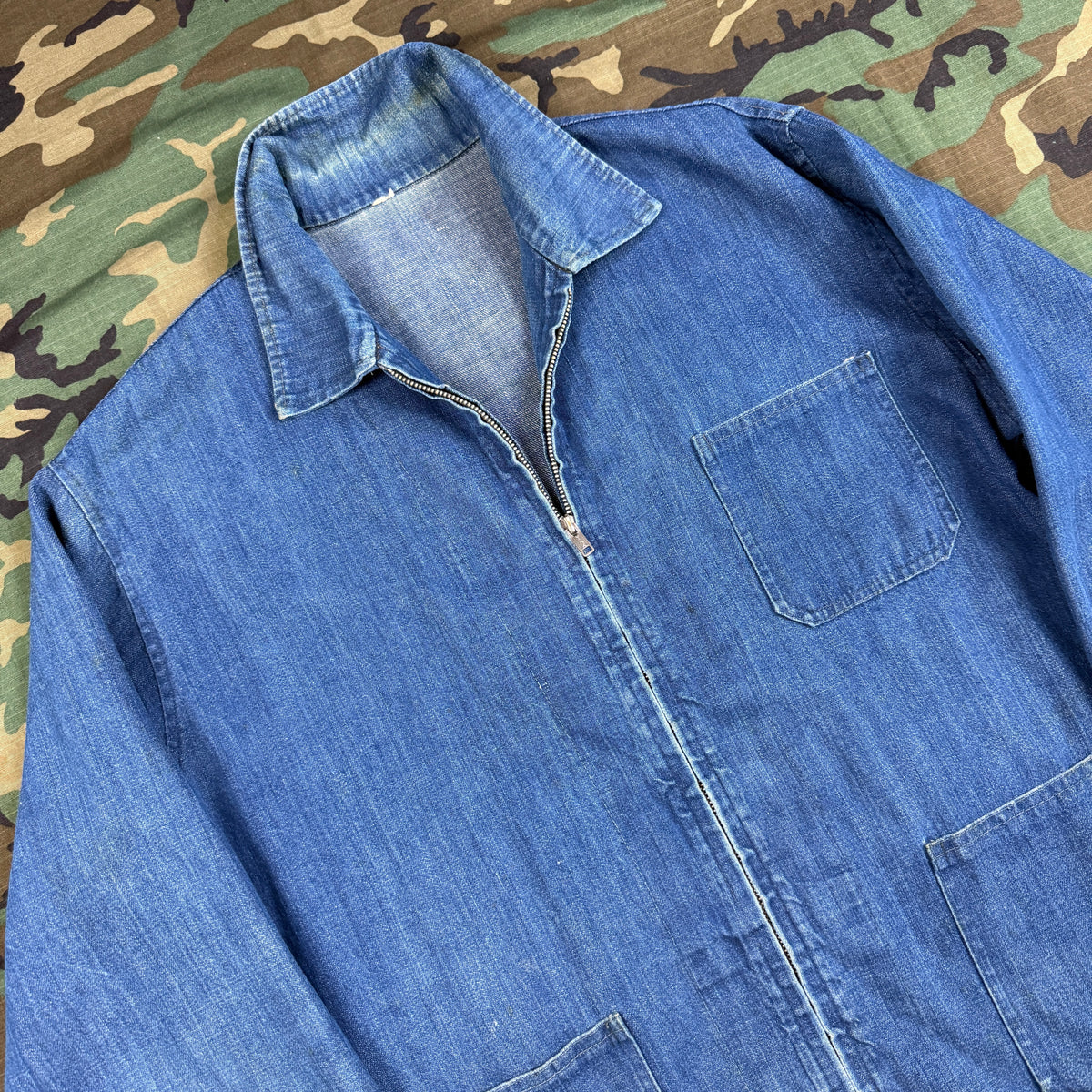 US Navy Vietnam Patched Denim Jacket