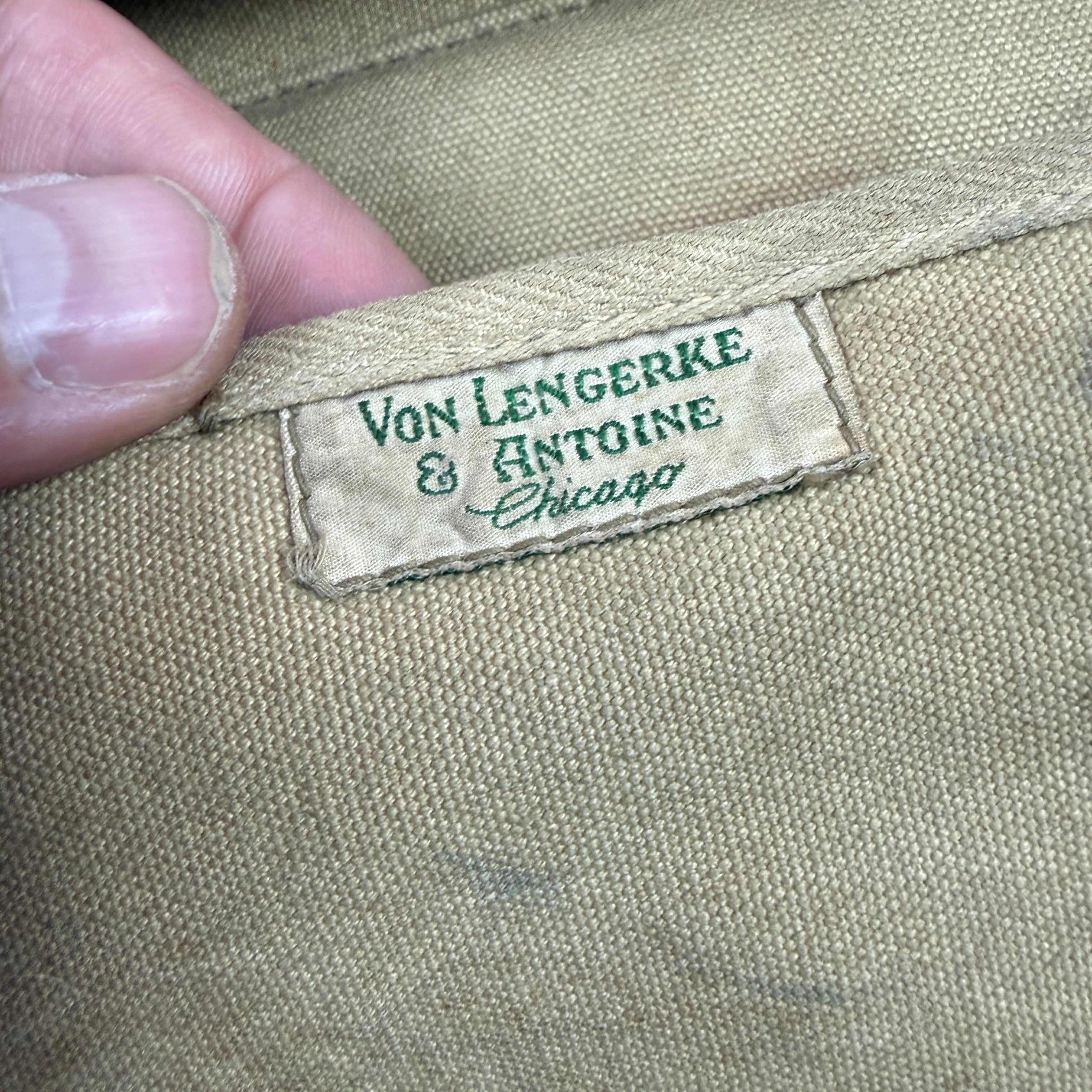 Von Lengerke & Antoine (Abercrombie & Fitch) WW2 Officers Musette/Hunting Bag