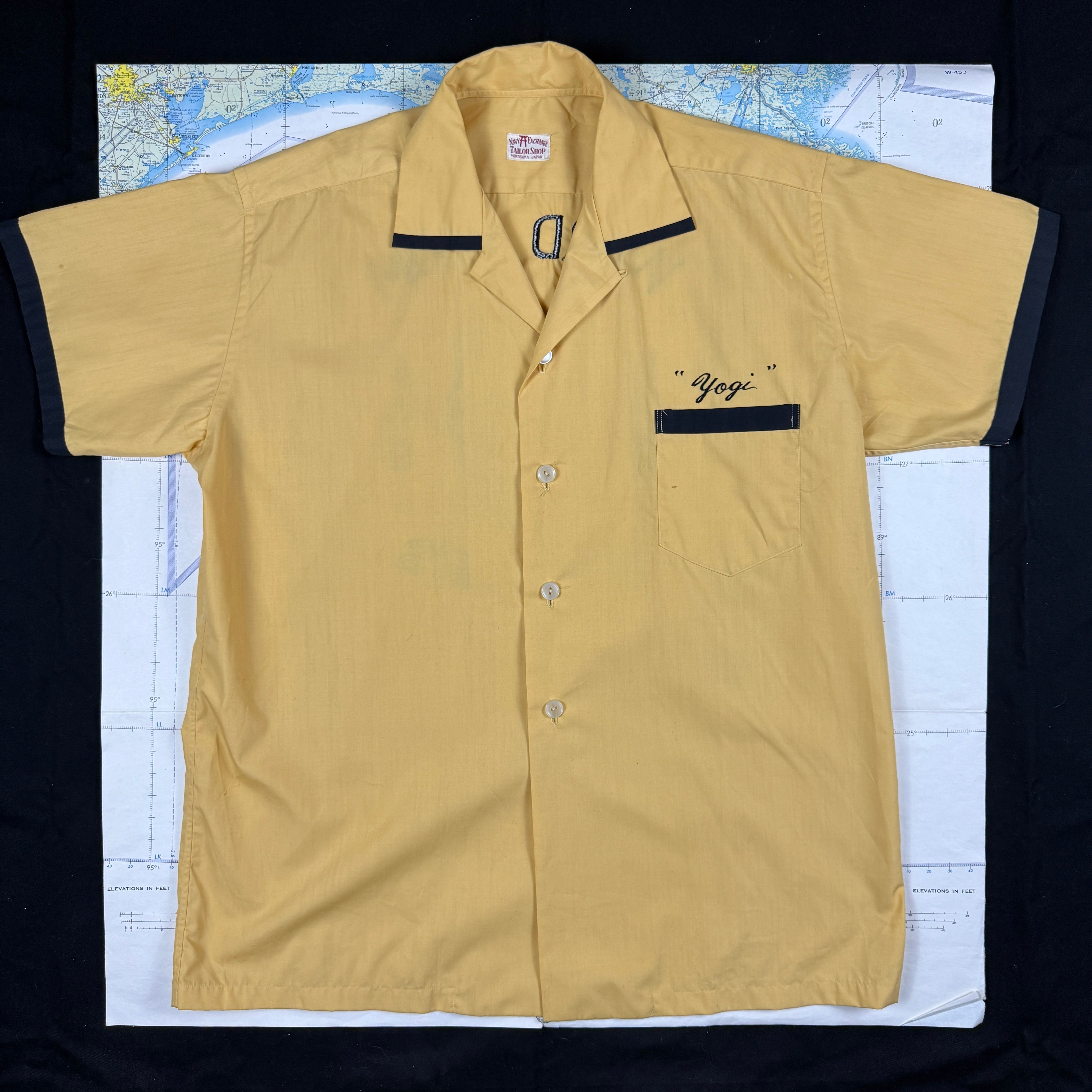 US Navy 1960s Indian Chief Bowling Shirt