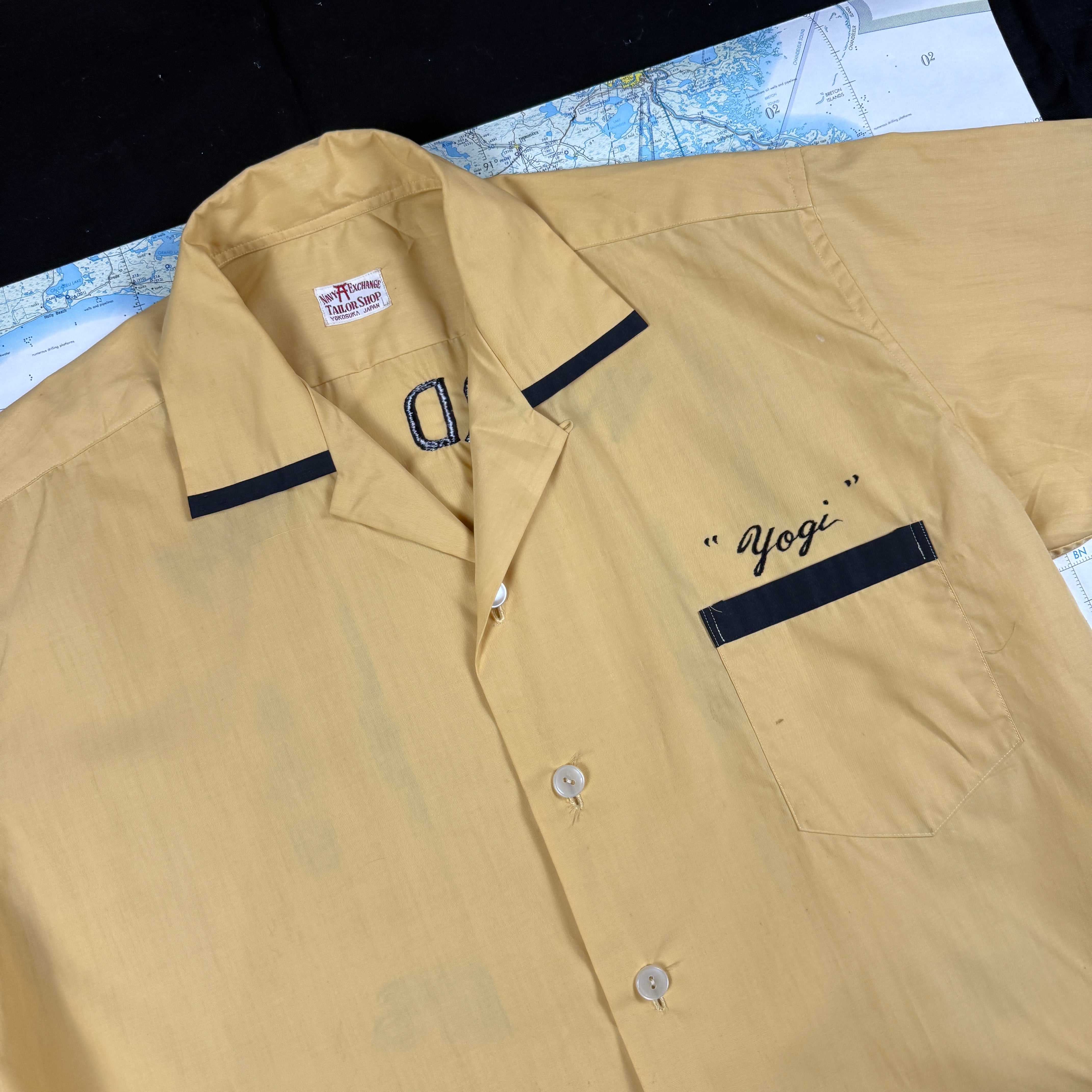 US Navy 1960s Indian Chief Bowling Shirt