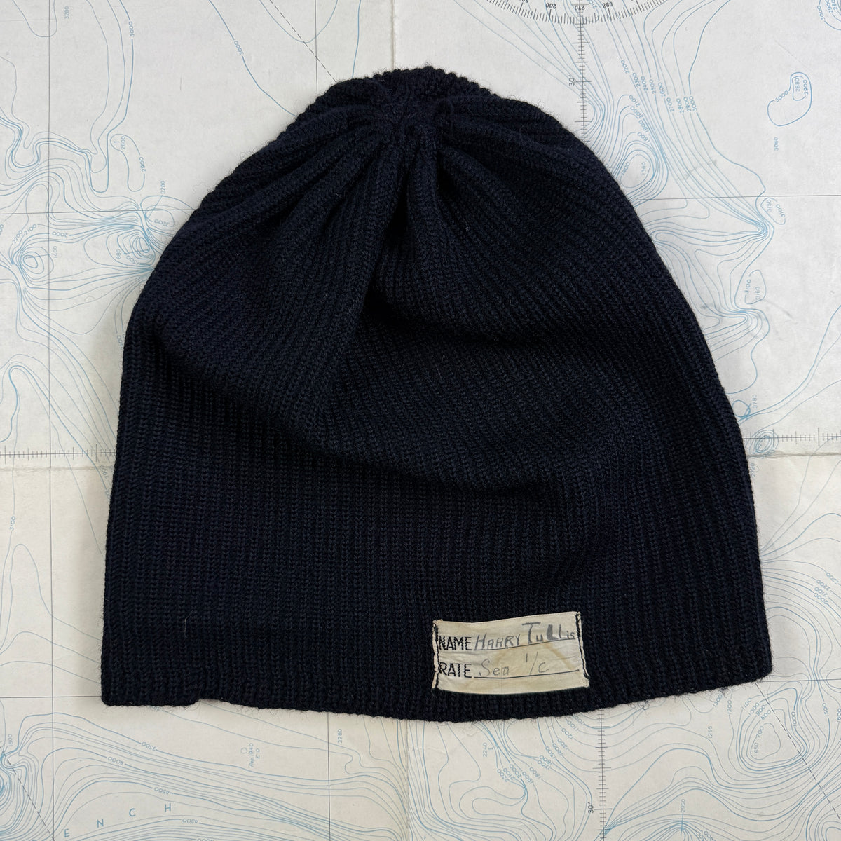US Navy 1930s Watch Cap - Good Condition & large size