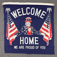 Load image into Gallery viewer, Uncle Sam WW2 Welcome Home Banner
