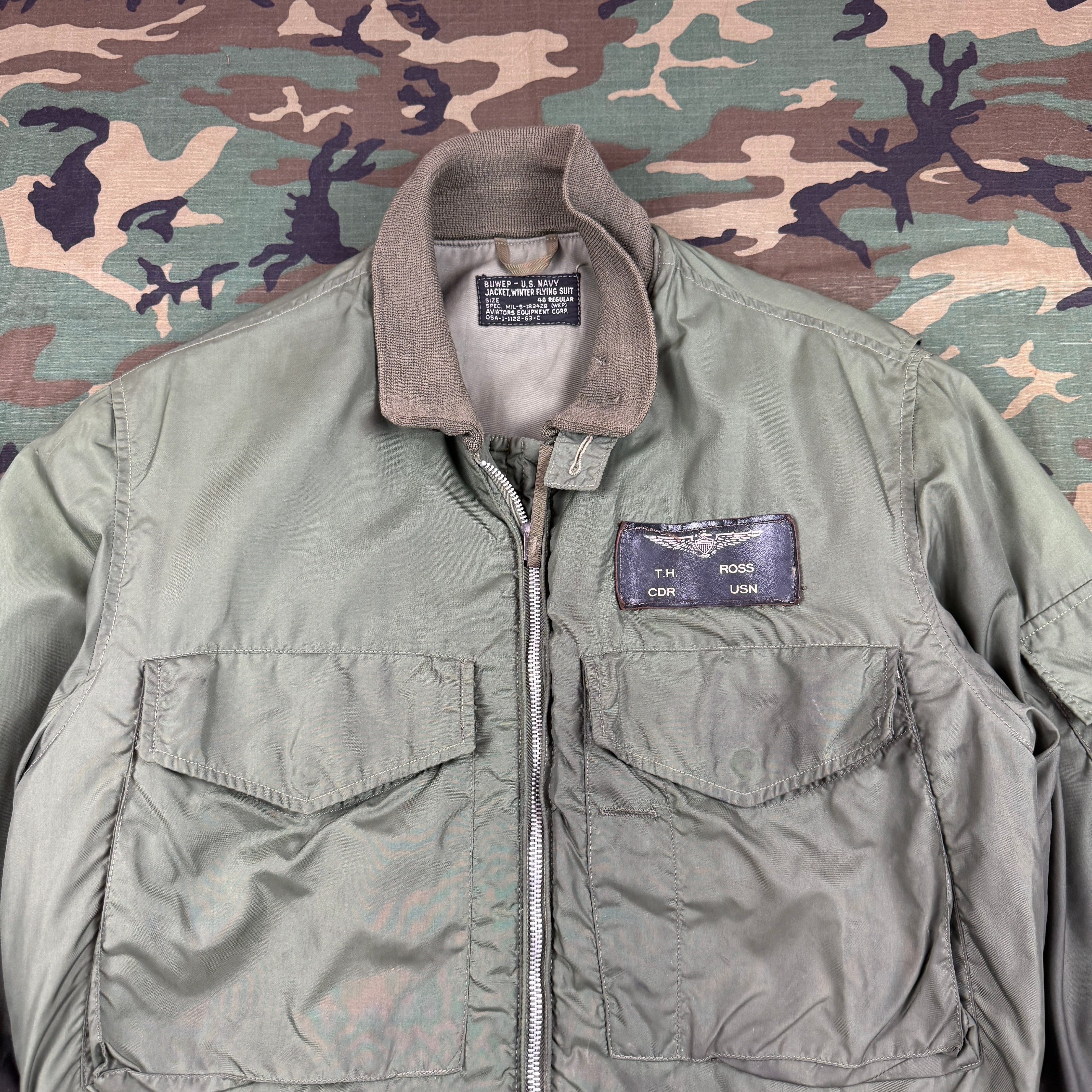 US Navy 1963 Winter Flying "WEP" Jacket - Very good Condition