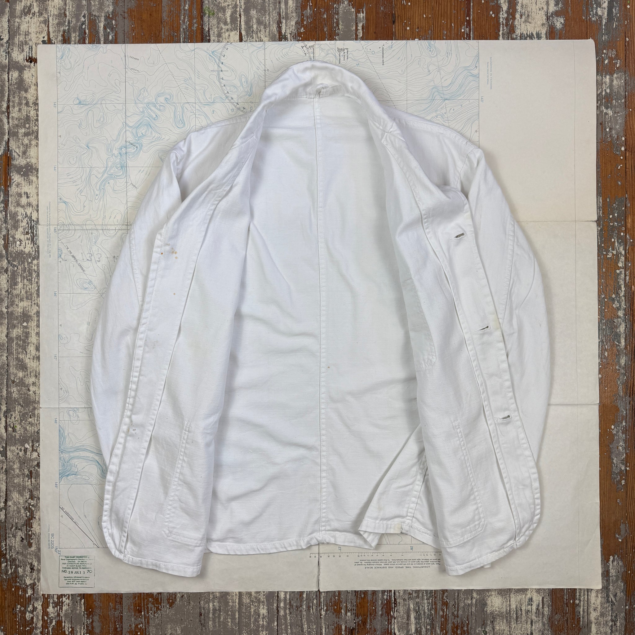 White Change Button 1930s/40s Work Jacket – The Major
