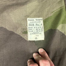 Load image into Gallery viewer, British Army WW2 Windproof Camo Trousers - Size 1 - Deadstock
