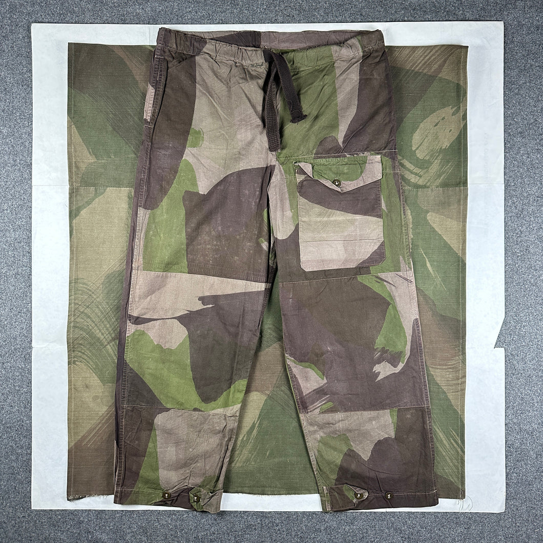 British Army WW2 Windproof Camo Trousers - Size 2