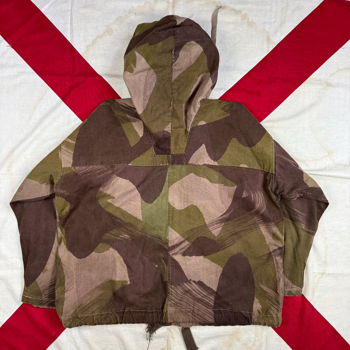 British Army WW2 Windproof Camo Smock - Rare Canvas Version