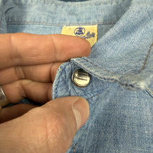 Load image into Gallery viewer, Wrangler 1950s Denim 27MW Asymmetric Pocket Western Shirt
