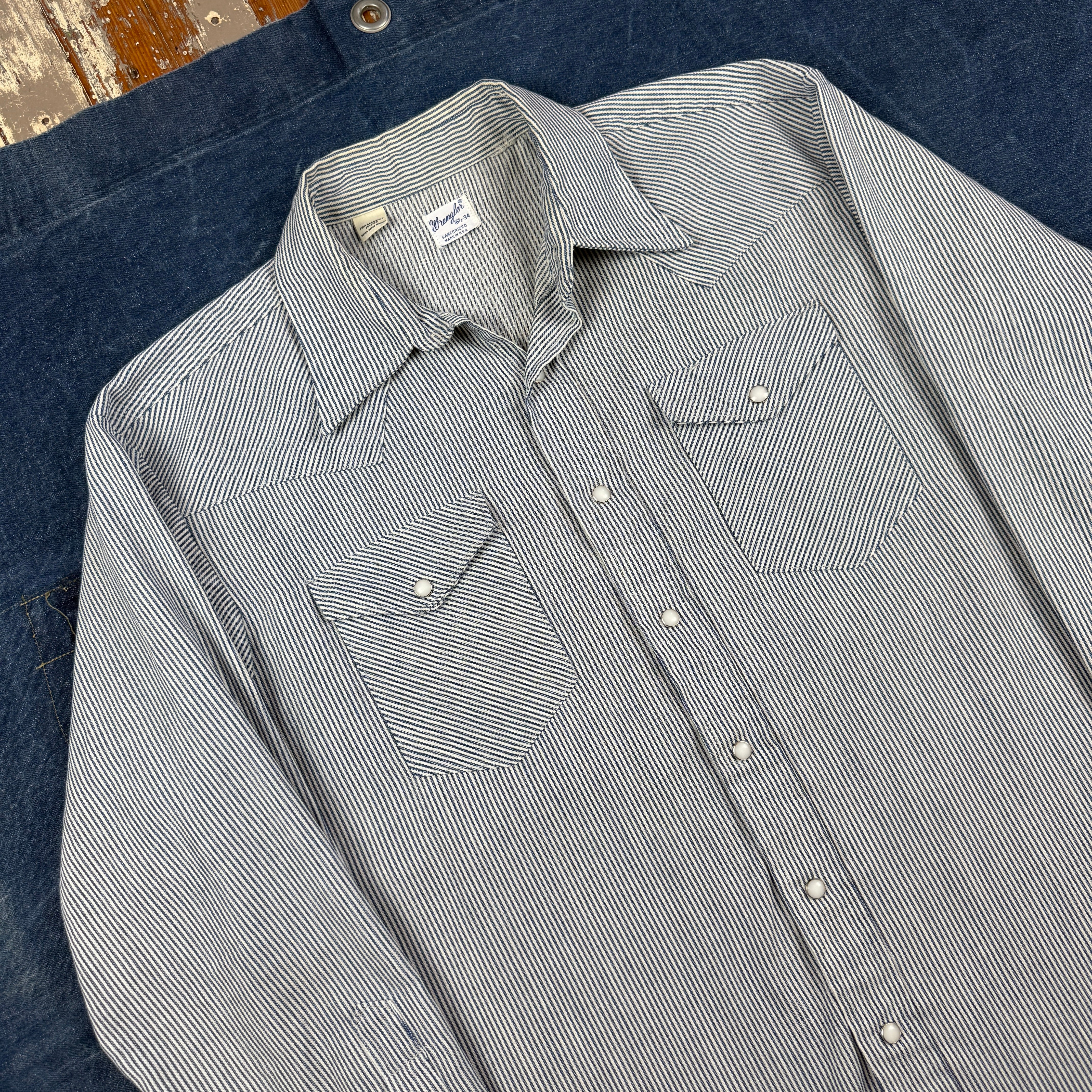 Wrangler 1960s Hickory Western Shirt - Mint Condition