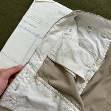 Load image into Gallery viewer, US Army WW2 1937 Pattern Chino Trousers - Size 35
