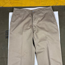 Load image into Gallery viewer, US Army 1937 Pattern Chino Trousers w/ Zinc Buttons - Size 36
