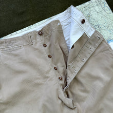 Load image into Gallery viewer, US Army WW2 1937 Pattern Chino Trousers - Size 34
