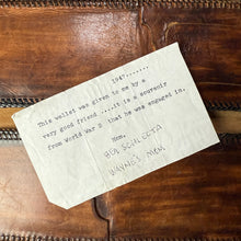 Load image into Gallery viewer, US Army WW2 Hand Tooled Victory Leather Waller
