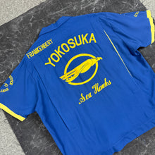 Load image into Gallery viewer, US Navy 1960s Yokosuka Sea Hawks Bowling Shirt
