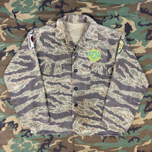 Load image into Gallery viewer, Tiger Stripe &#39;Zig-Zag&#39; Shirt with Montana Hunting Patches
