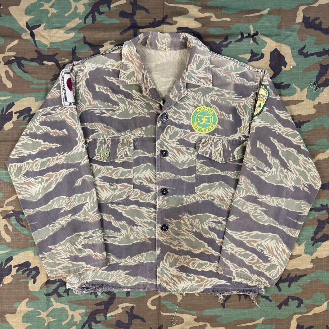 Tiger Stripe 'Zig-Zag' Shirt with Montana Hunting Patches