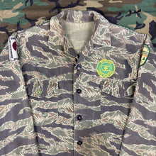 Load image into Gallery viewer, Tiger Stripe &#39;Zig-Zag&#39; Shirt with Montana Hunting Patches

