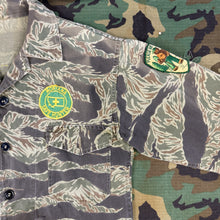 Load image into Gallery viewer, Tiger Stripe &#39;Zig-Zag&#39; Shirt with Montana Hunting Patches
