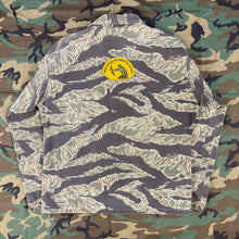 Load image into Gallery viewer, Tiger Stripe &#39;Zig-Zag&#39; Shirt with Montana Hunting Patches
