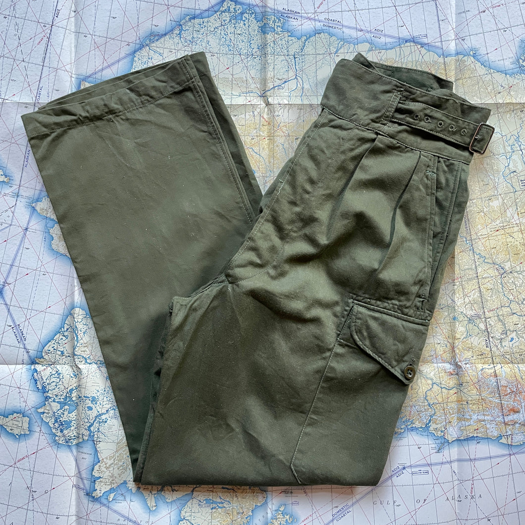 British Army 1950s Jungle 'Gurkha' Trousers.