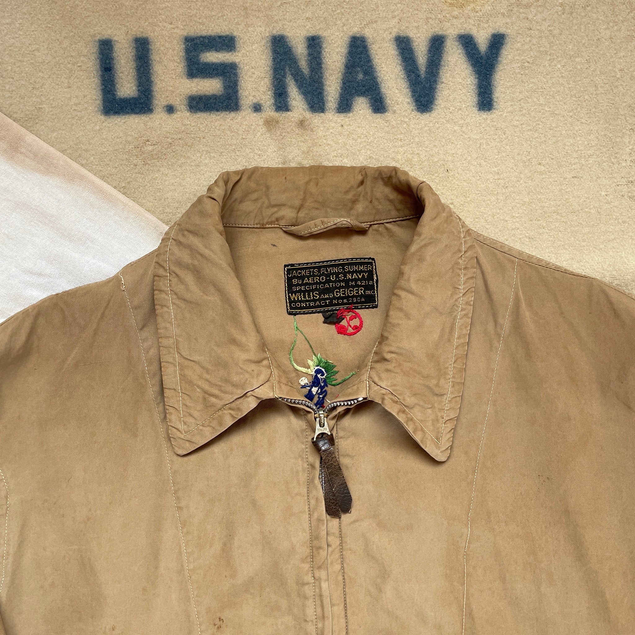 US Navy WW2 M-421A Summer Flying Jacket – The Major's Tailor