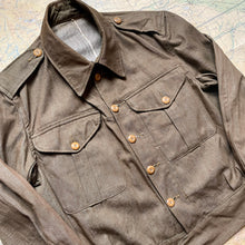Load image into Gallery viewer, British Army 1937 Pattern Brown Denim Battledress Jacket
