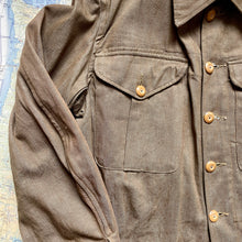 Load image into Gallery viewer, British Army 1937 Pattern Brown Denim Battledress Jacket

