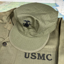 Load image into Gallery viewer, Deadstock USMC WW2 P44 HBT Cap Cover
