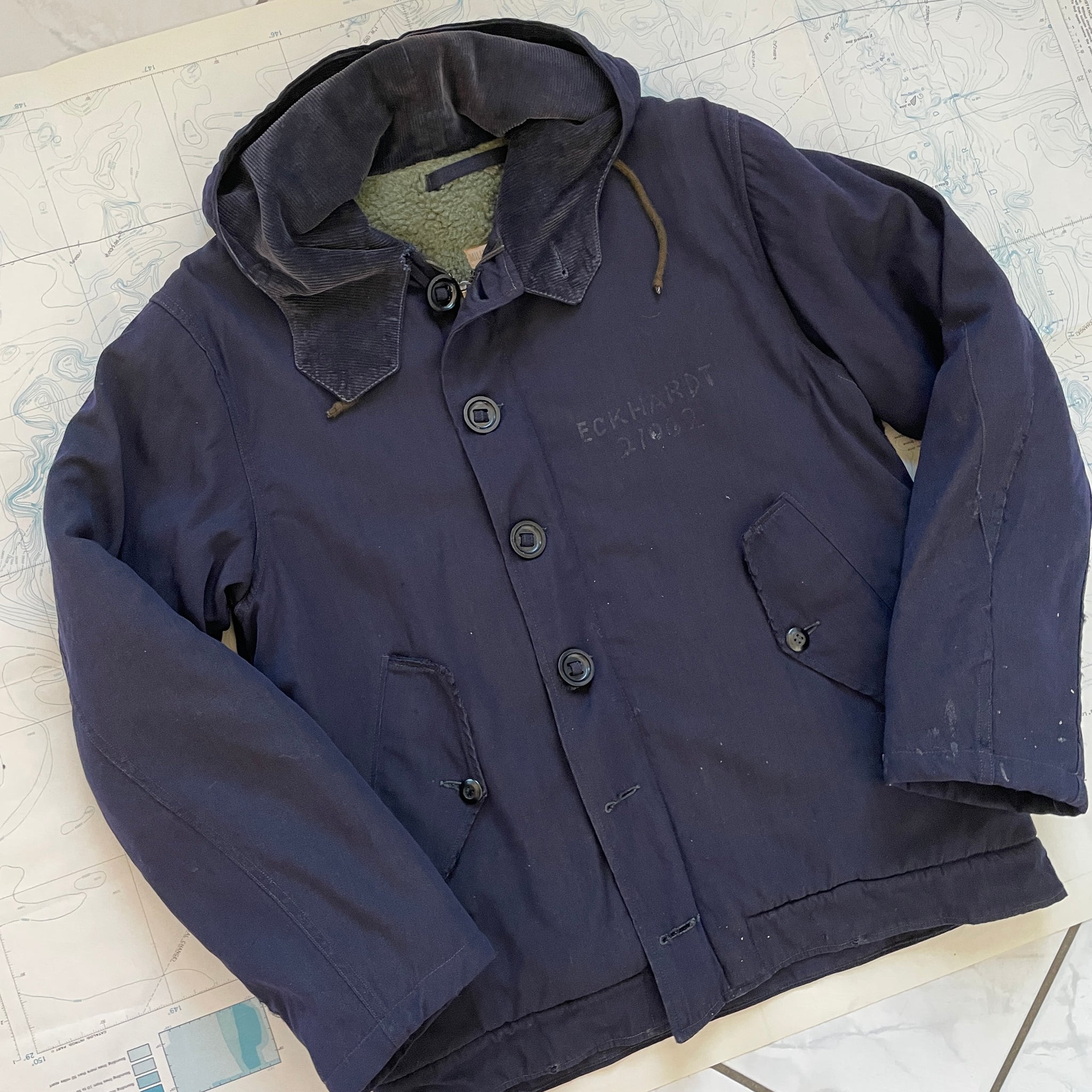 Navy hotsell deck coat