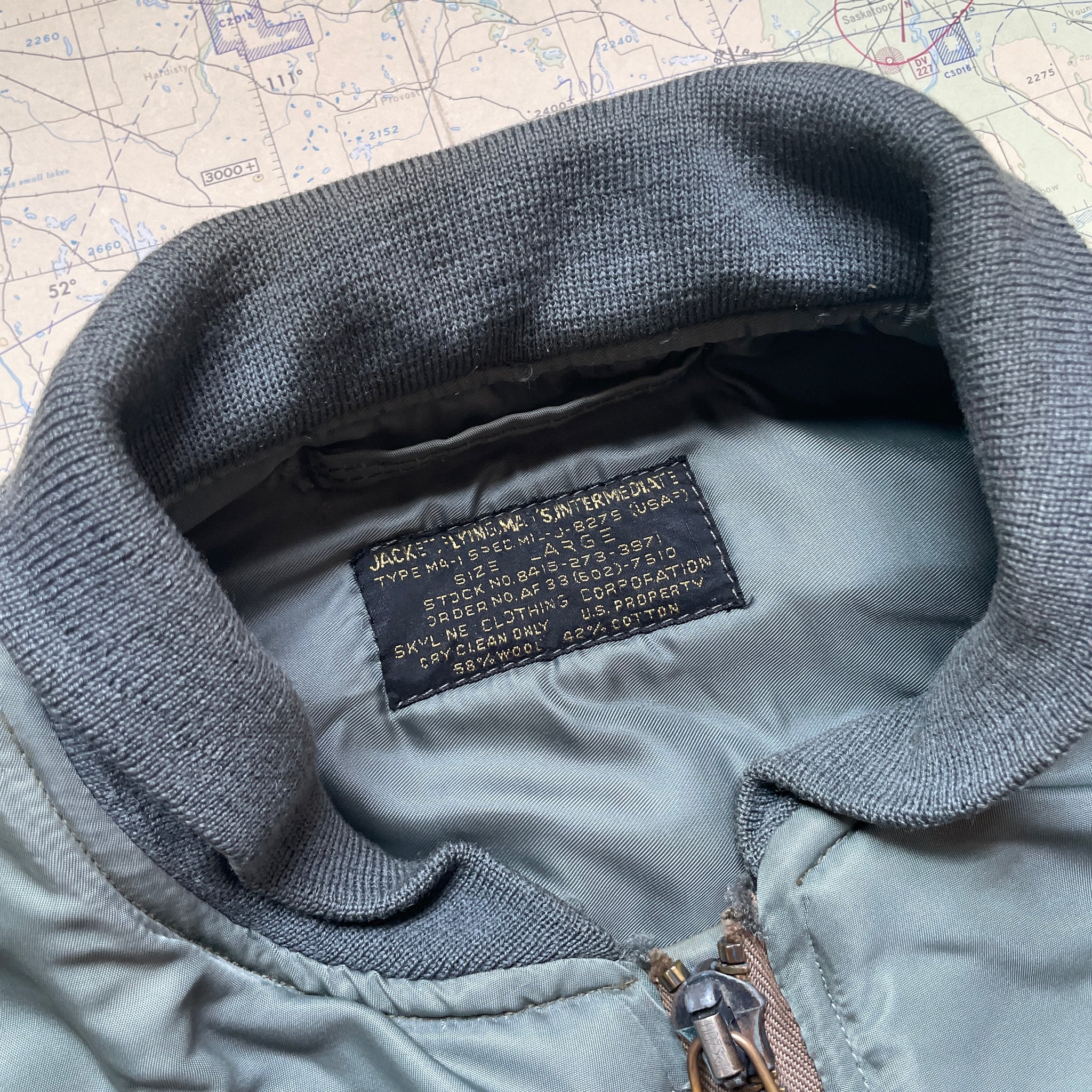 US Army 1955 MA-1 Jacket - MIL-J-8279 First Pattern – The