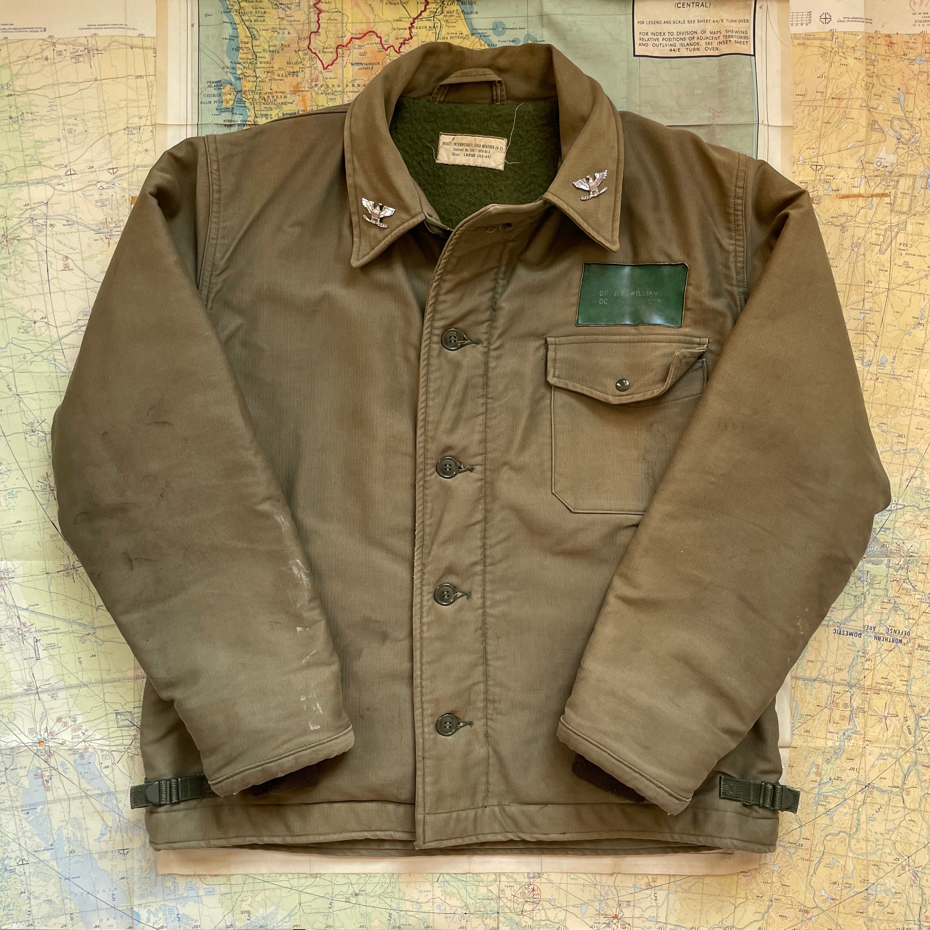 US Navy A2 Deck Jacket Jungle Cloth