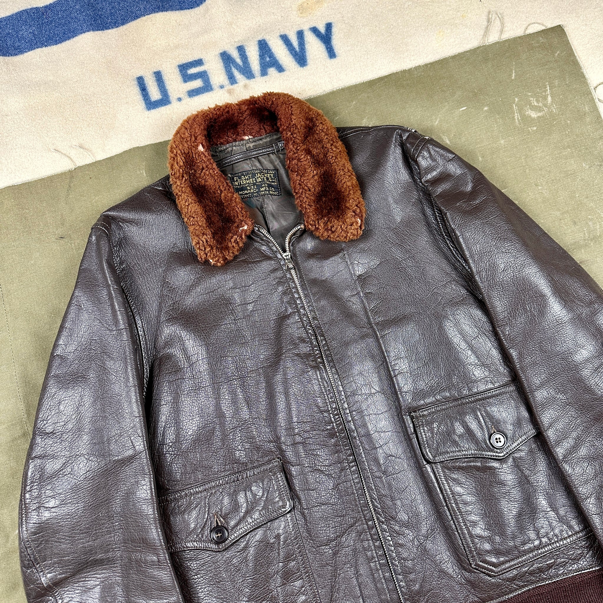 US Navy 1951 Monarch G1 Flight Jacket – The Major's Tailor