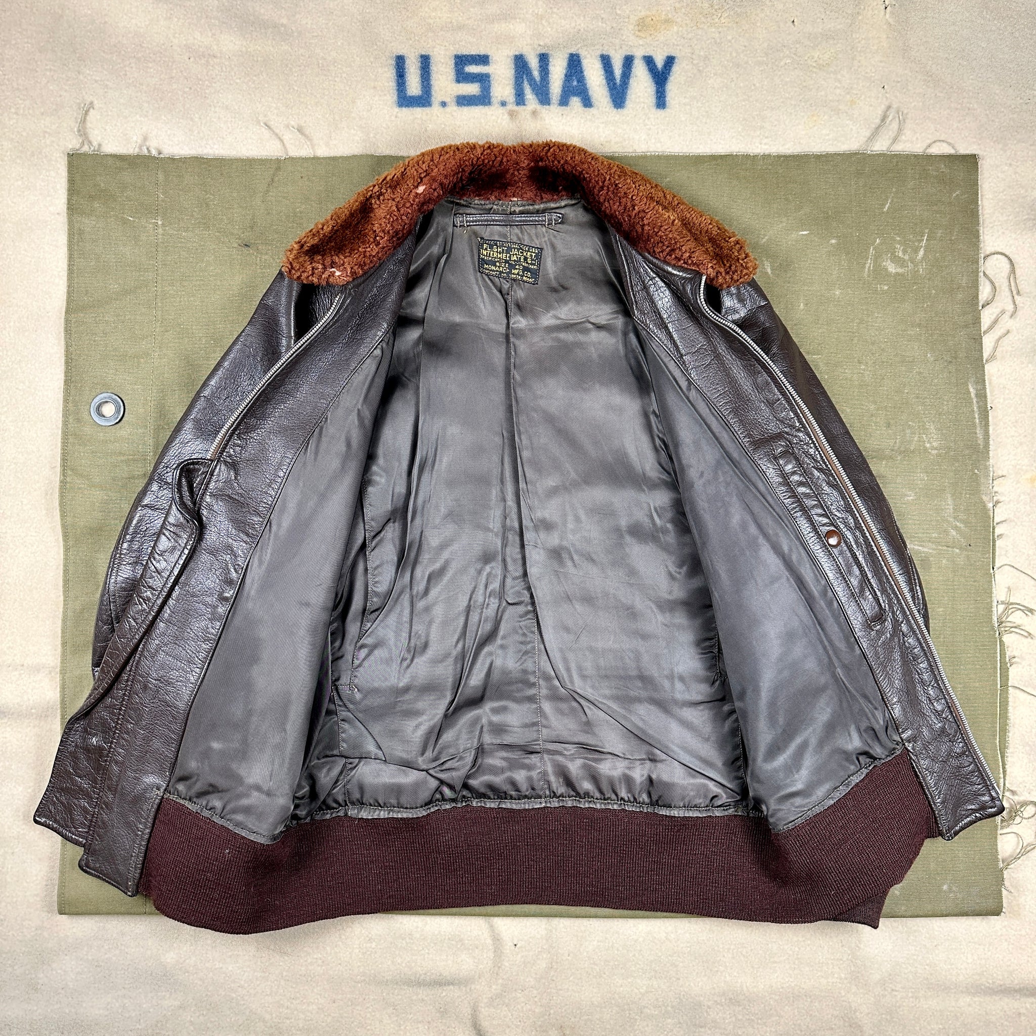 US Navy 1951 Monarch G1 Flight Jacket – The Major's Tailor