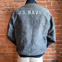 Load image into Gallery viewer, US Navy WW2 Blue Hook Deck Jacket
