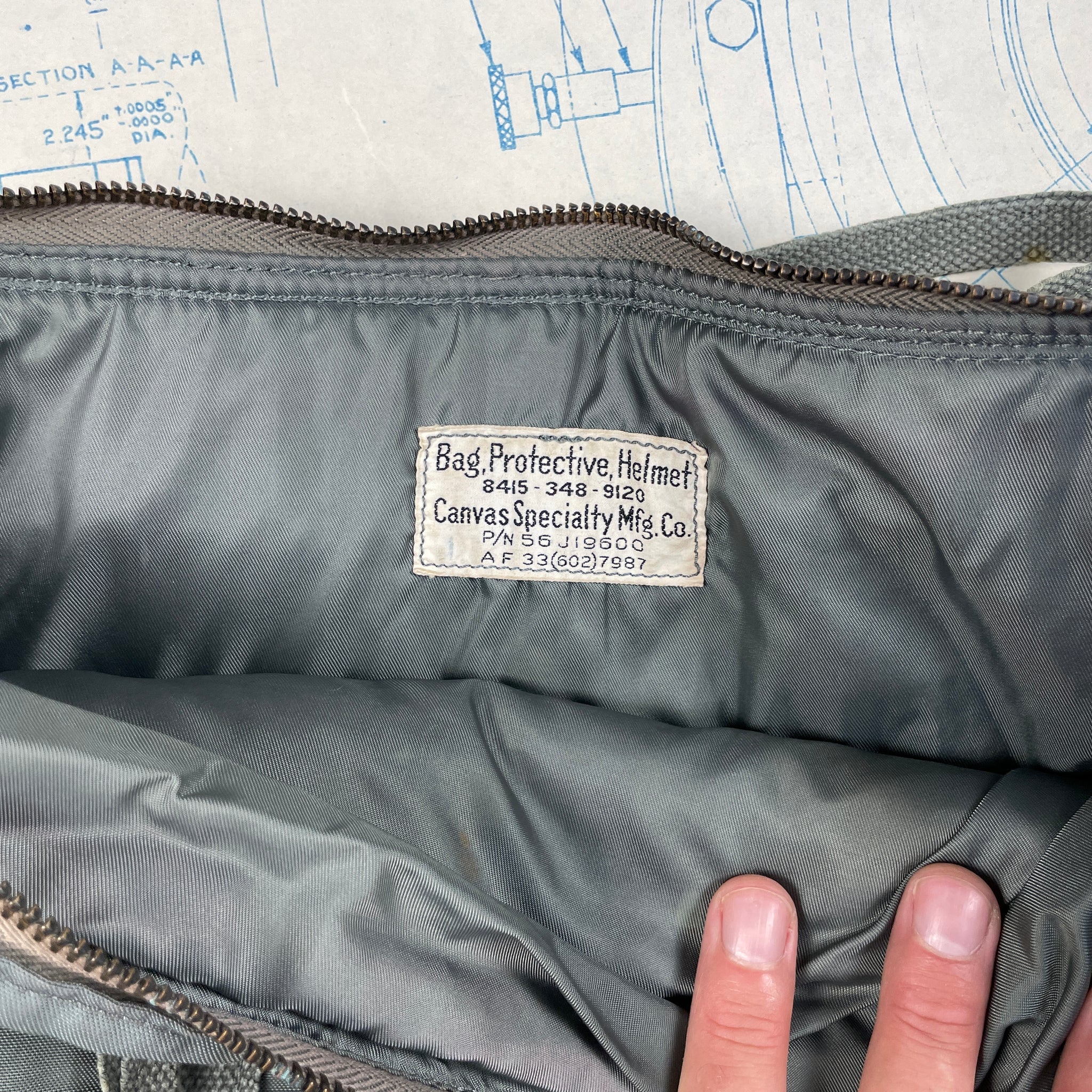 USAF 1950s Helmet Bag – The Major's Tailor