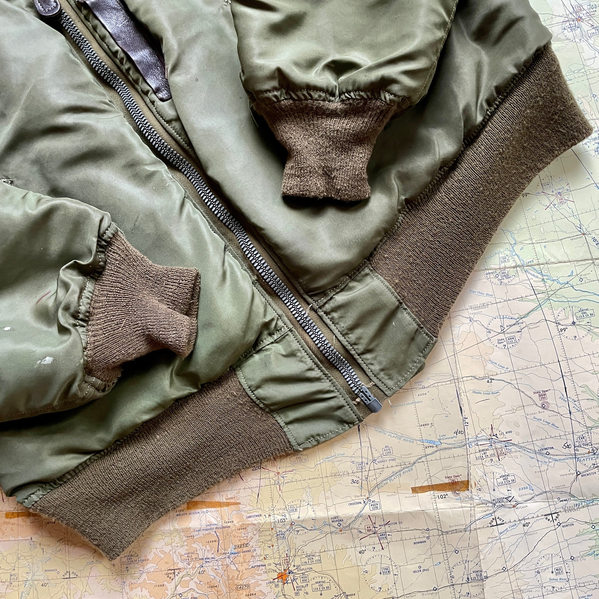 US Air Force 1950s B-15C Olive Drab Flight Jacket – The Major's Tailor