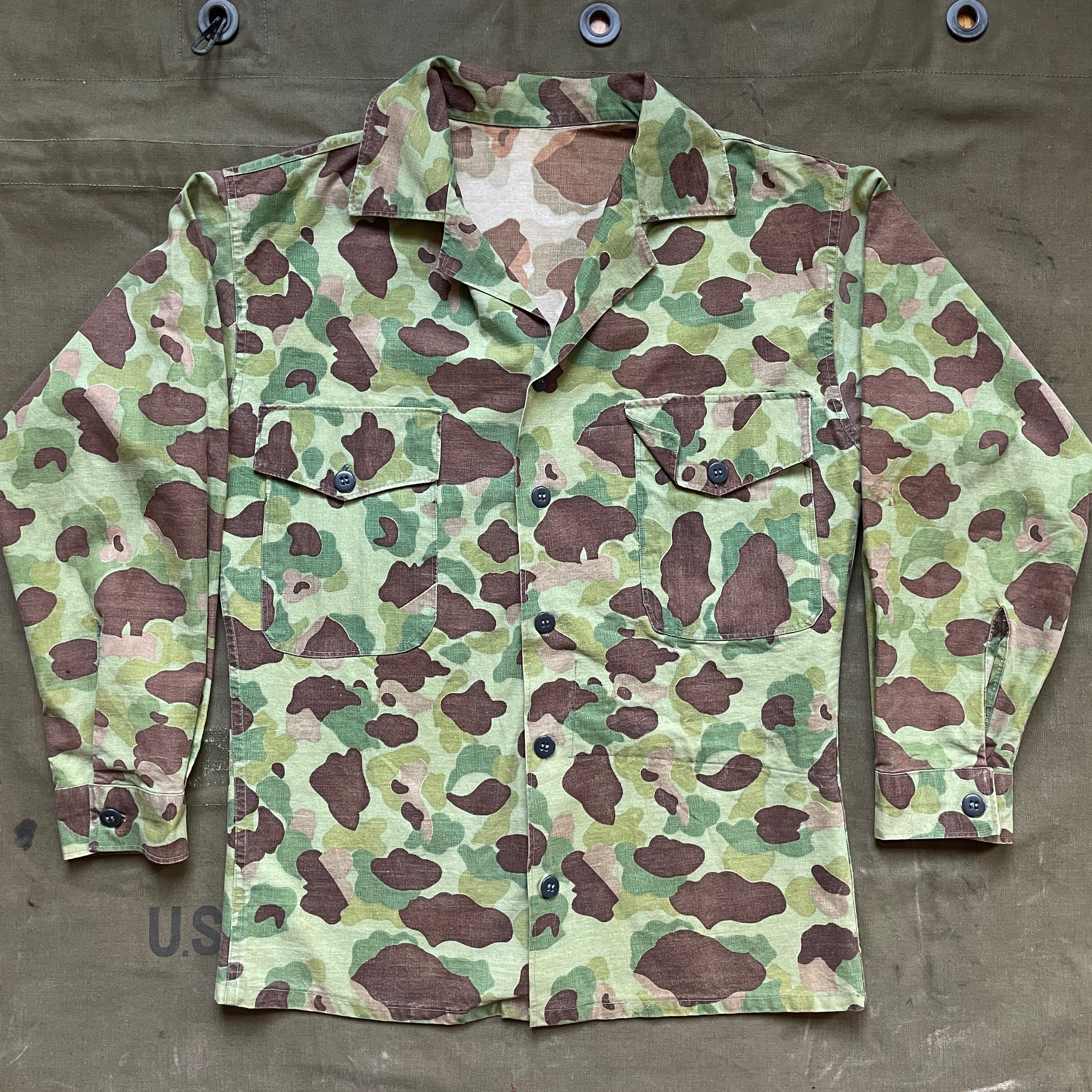 USMC Frog Skin Camo Hawaiian Shirt