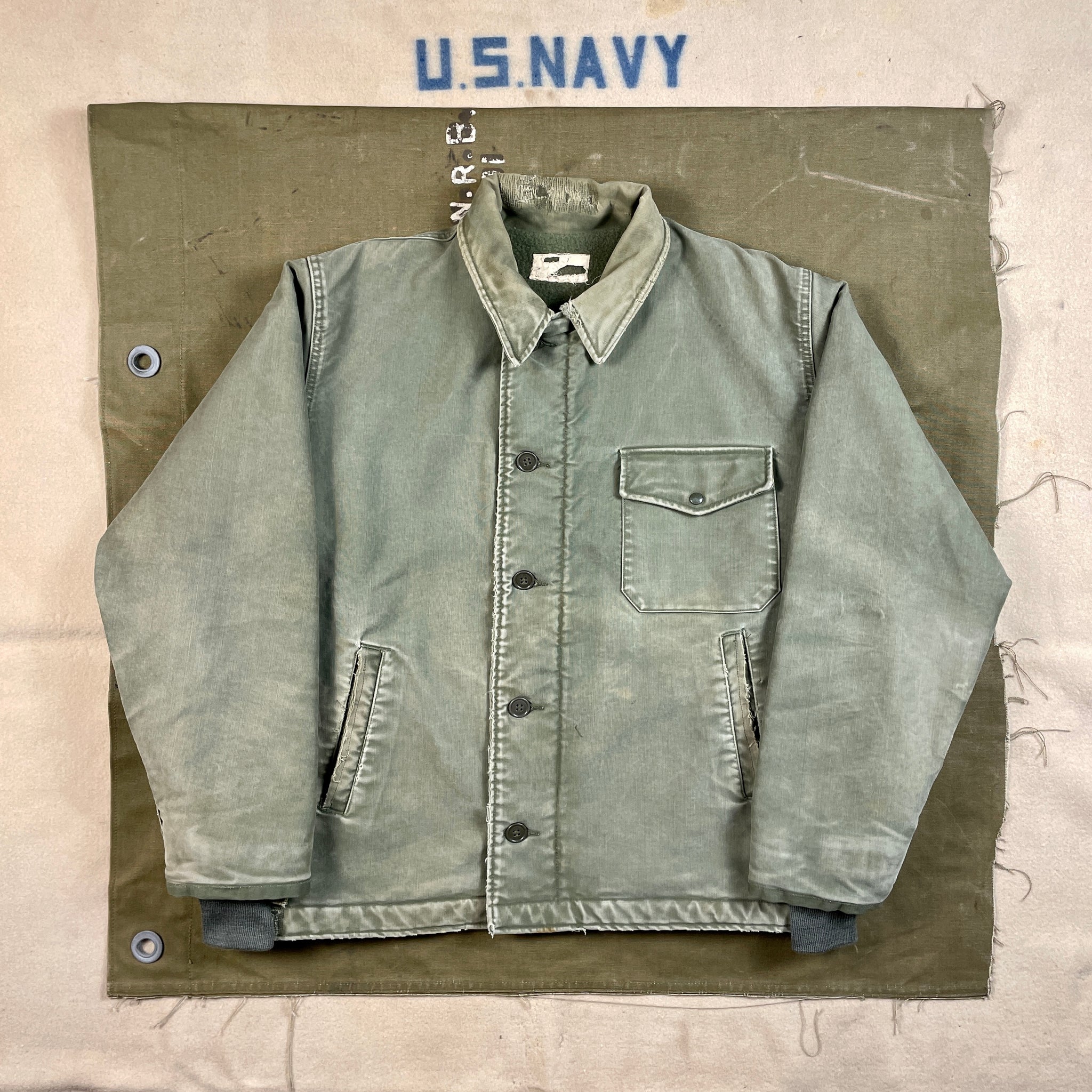 US Navy 1964 A2 Deck Jacket in Jungle Cloth The Major s Tailor
