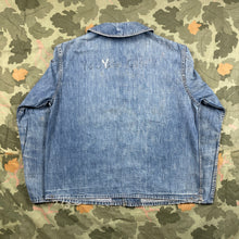 Load image into Gallery viewer, US Navy WW2 Denim Shawl Jacket - Size Med/Lrg
