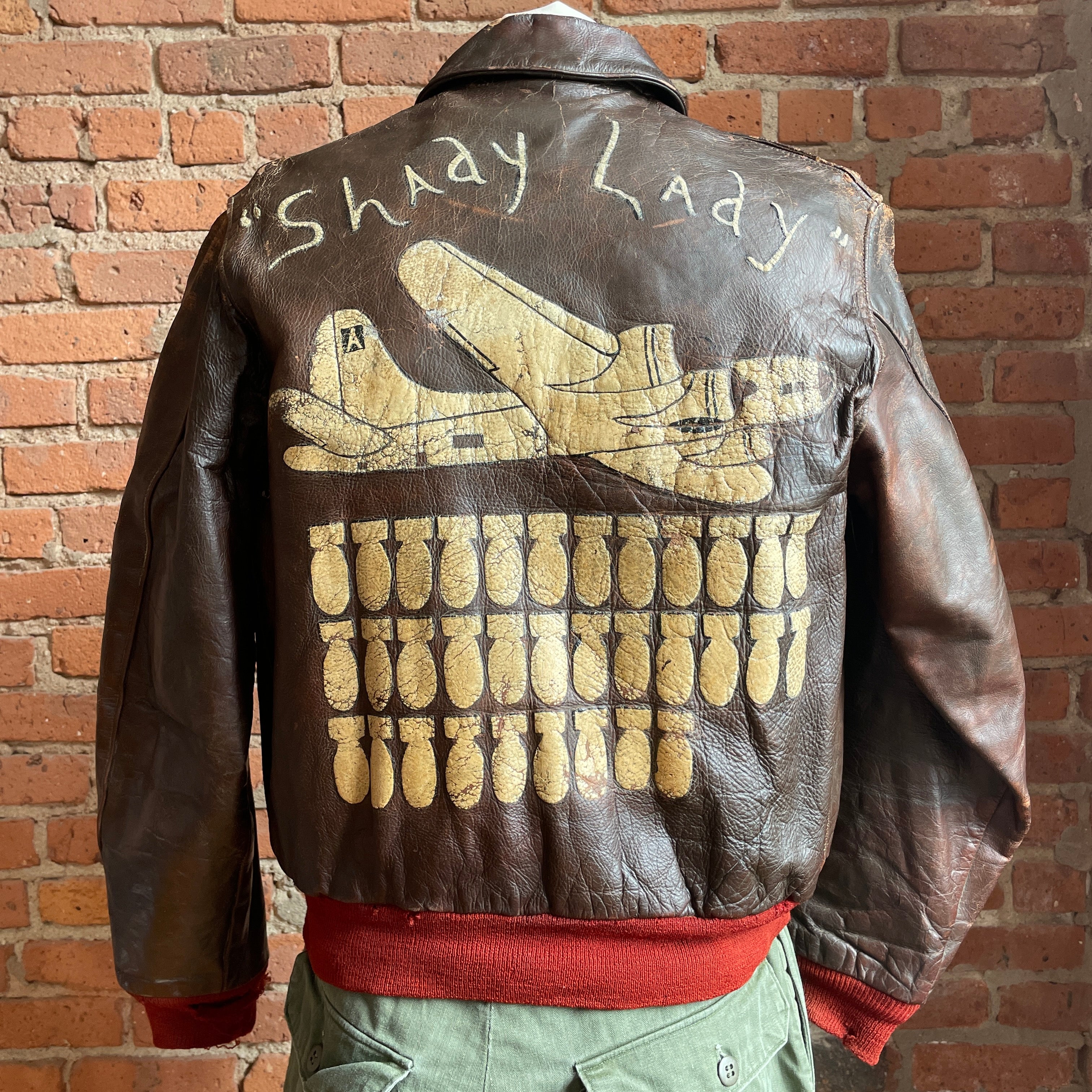 Beauiful WW2 USAAF A2 Jacket - Shady Lady