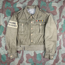 Load image into Gallery viewer, British Army 1937 Pattern Home Guard Denim Battledress Jacket
