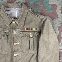 Load image into Gallery viewer, British Army 1937 Pattern Home Guard Denim Battledress Jacket
